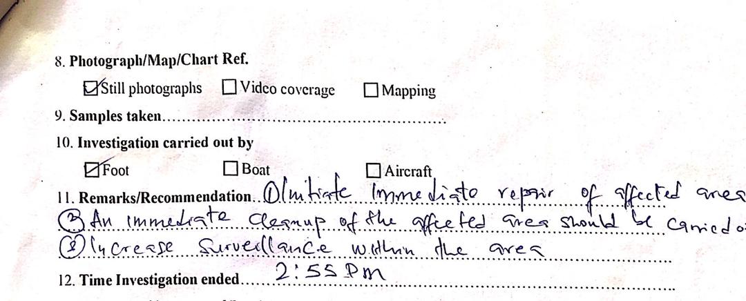 Incident evidence 6